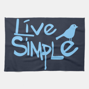 Live Simple Tea Towel