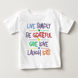 Live Simply Baby T-Shirt