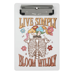 Live Simply, Bloom Wildly Mini Clipboard