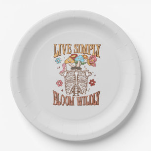 Live Simply, Bloom Wildly Paper Plate
