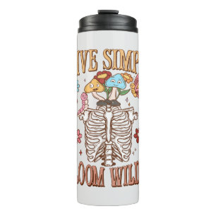 Live Simply, Bloom Wildly Thermal Tumbler