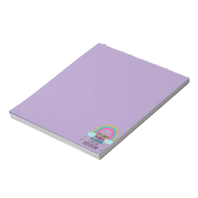 Live Simply Dream Big Be Grateful Give Love  Notepad (Rotated)