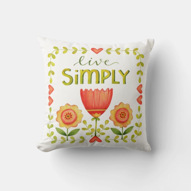 Live Simply • Pillow • Word Series (Front)