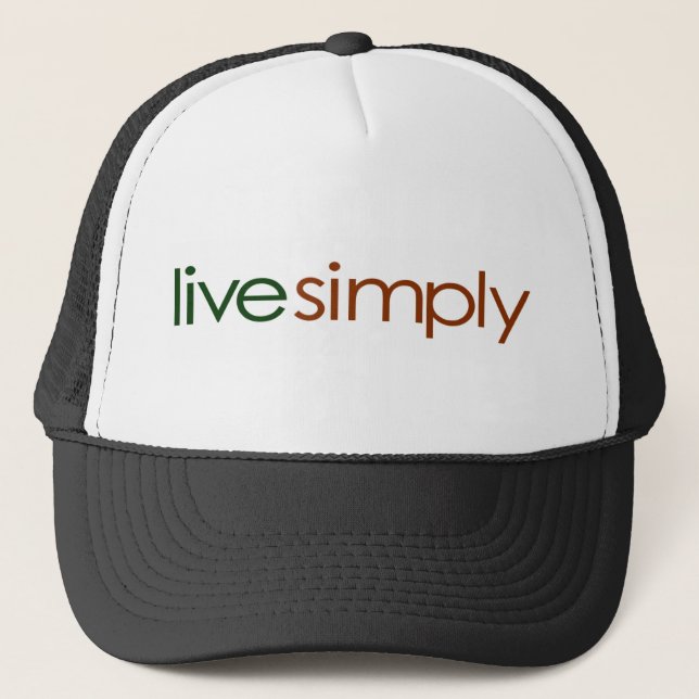 Live Simply Trucker Hat (Front)