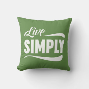 Live Simply Typography Cushion