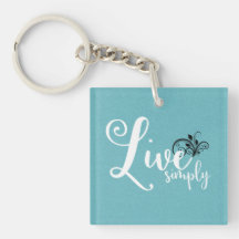 "Live Simply" Typography Quote