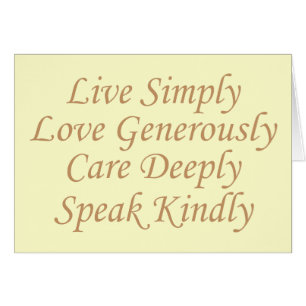 Live Simply yellow