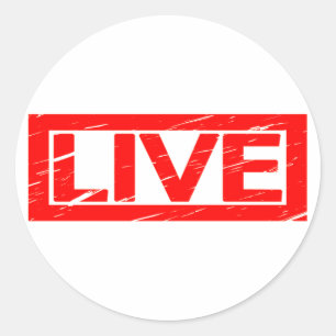 Live Stamp Classic Round Sticker