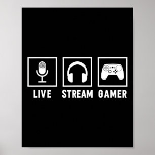 Live Stream Gamer Video Game Online Game Live Stre Poster