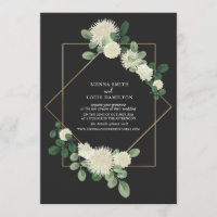 Live Stream Virtual Wedding Floral Botanical Grey