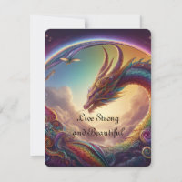 Live strong and beautiful Dragon Rainbow