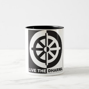 Live the Dharma Two-Tone Coffee Mug