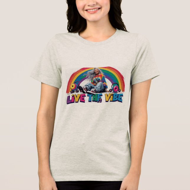 Live the Vibe  Tri-Blend Shirt (Front)