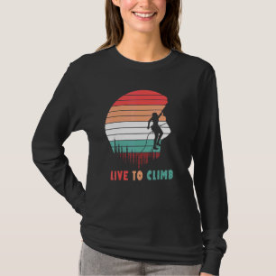 Live To Climb - Climbing Climber Bouldering Advent T-Shirt