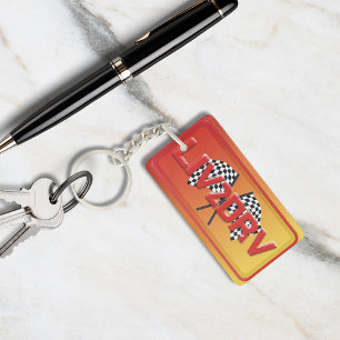 Live To Drive LIV2DRV Racing Art Key Ring