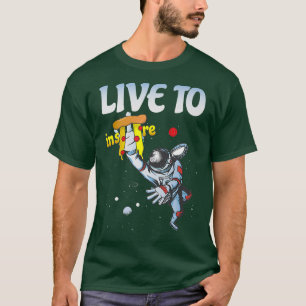 Live to Inspire Funny Aesthetic Astronaut Math Pi T-Shirt