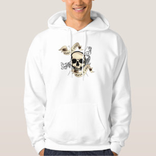 Live to Knit light colour hooded sweatshirt