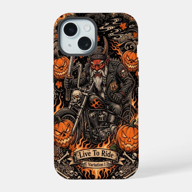 Live To Ride Oni Biker Phone Case - SamPhone Case (Back)