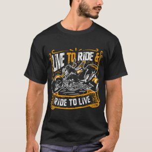 Live To Ride & Ride To Live Cool Triker Trike Bike T-Shirt