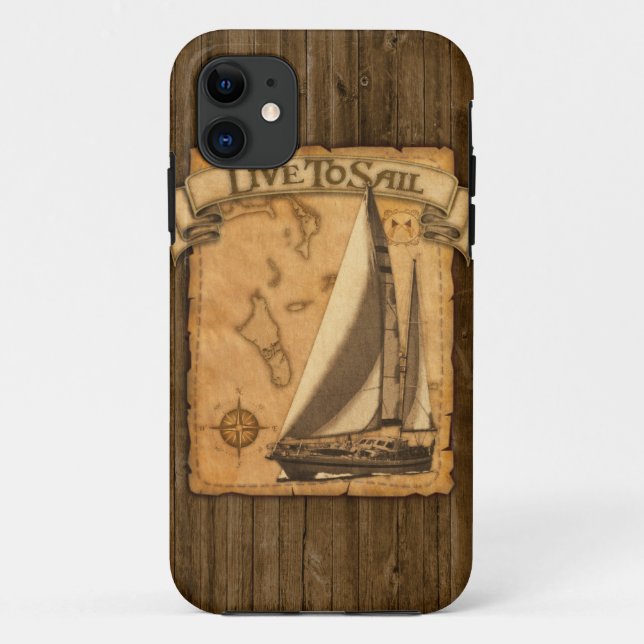Live To Sail Case-Mate iPhone Case (Back)
