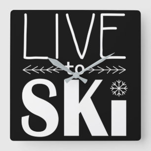 Live to Ski clock