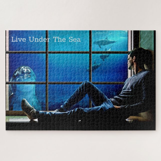 Live Under The Sea Dolphin Friend Bucket List Jigsaw Puzzle (Horizontal)