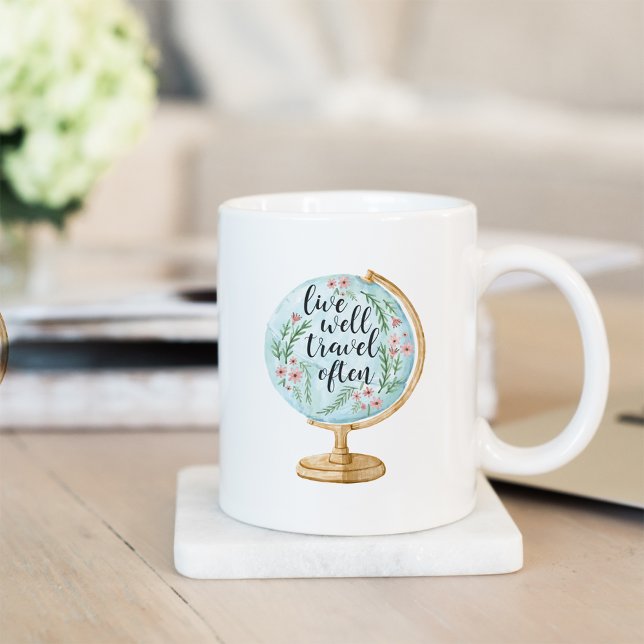 Live Well, Travel Often Coffee Mug (Creator Uploaded)