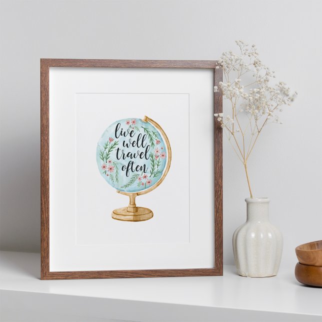 Live Well, Travel Often Poster (Creator Uploaded)