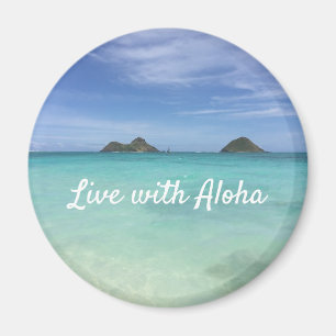 Live with Aloha Hawaii Magnet