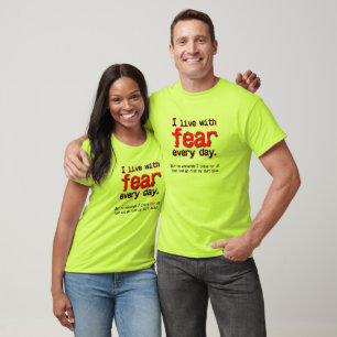 Live With Fear Dirt Bike Motocross T-Shirt