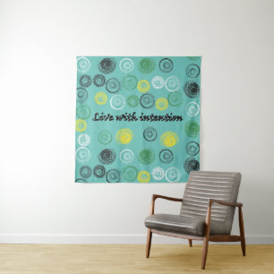 Live with intention tapestry
