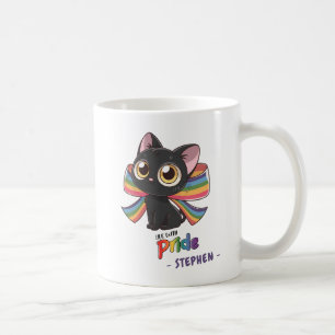 Live With Pride – Rainbow Cat LGBTQ Pride Coffee Mug