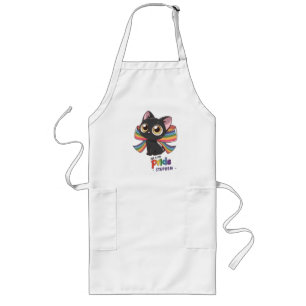 Live With Pride – Rainbow Cat LGBTQ Pride Long Apron