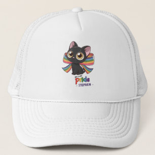Live With Pride – Rainbow Cat LGBTQ Pride Trucker Hat