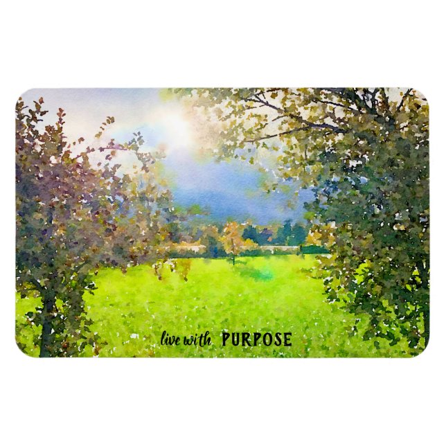 Live with Purpose Fall Foliage Scene Magnet (Horizontal)