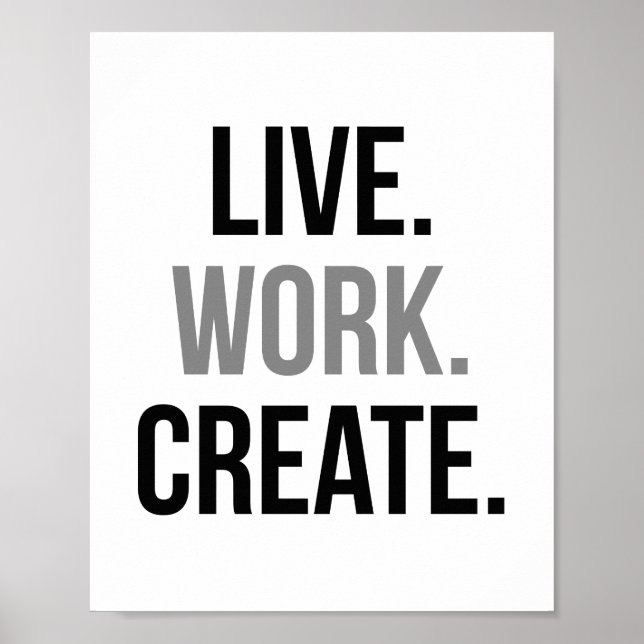 Live Work Create Poster (Front)