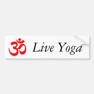 Live Yoga Bumper Sticker
