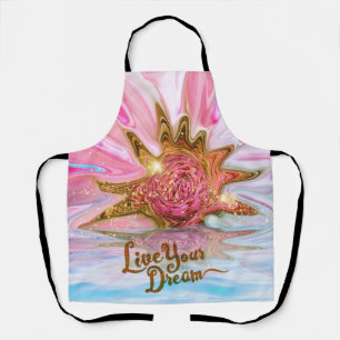 Live Your Dream - Rose Flower power Apron
