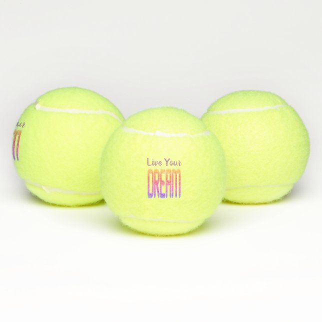Live Your Dream Tennis Balls (Multi)