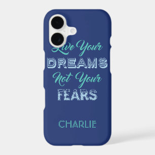 Live Your Dreams custom name & colour phone cases