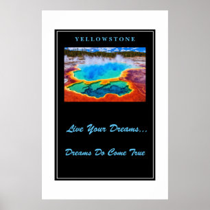 Live Your Dreams Poster Yellowstone