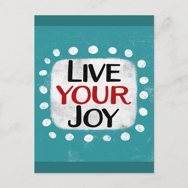 Live Your Joy Postcard (Front)