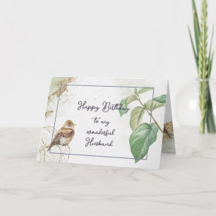 Live Your Life & Forget Your Age Birthday Husband Thank You Card