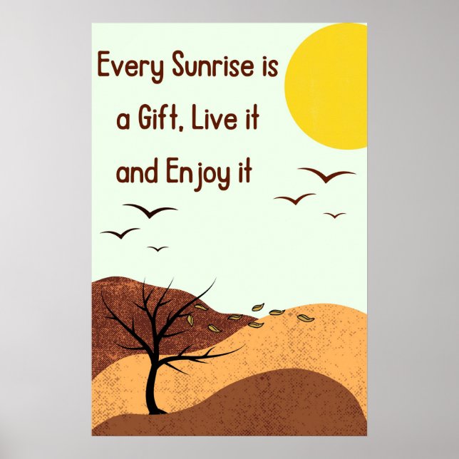 live your life, Self motivational Quotes  Poster (Front)