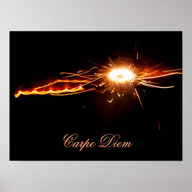 Live your life sparkling like a firework! poster (Front)