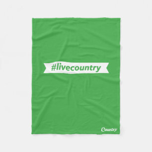 #LiveCountry Fleece Blanket