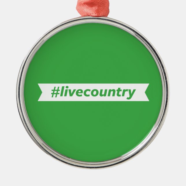 #LiveCountry Metal Tree Decoration (Front)