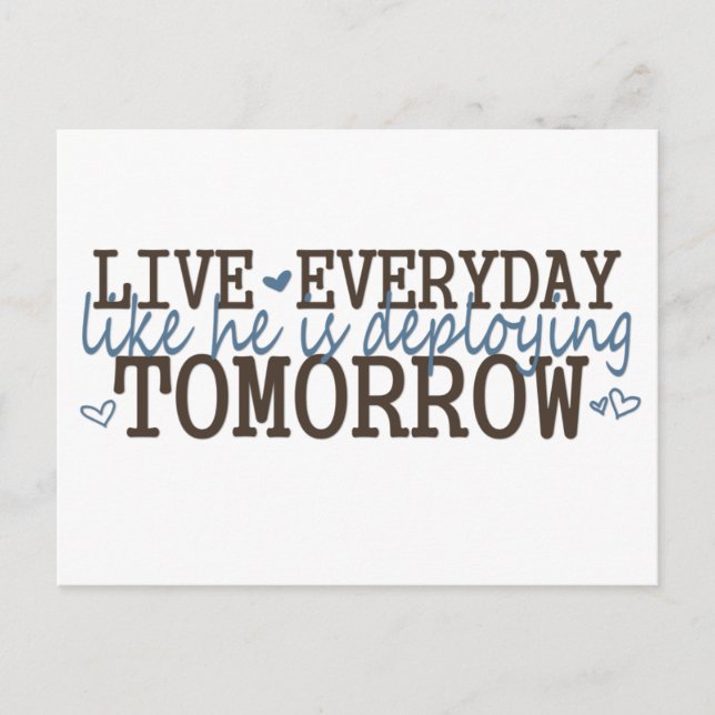 livelikehesdeploying postcard (Front)