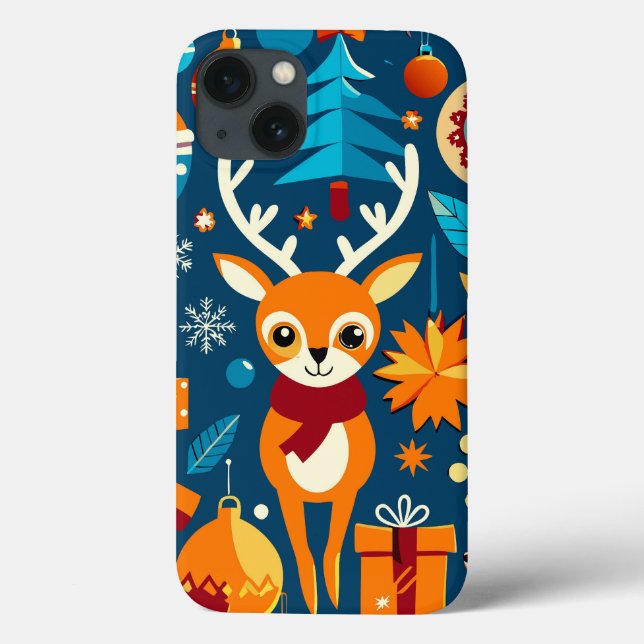 Lively and colourful christmas pattern Case-Mate iPhone case (Back)