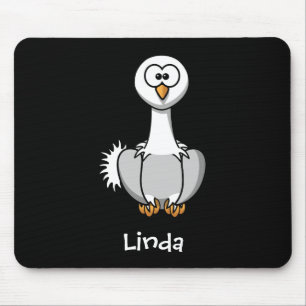 Lively ostrich mouse pad